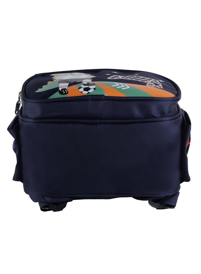 ZEVORA Kids Backpack - Cartoon Super Dino Design (Navy Blue) Waterproof Shoulder Bag (Dark Blue, 11 inch) - Image 5